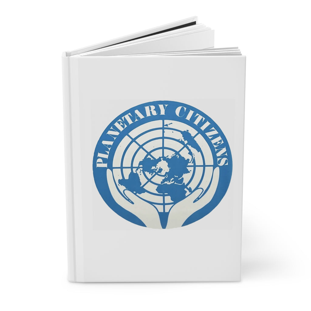 Planetary Citizens Hardcover Journal — Eco‑Unity World Map Notebook