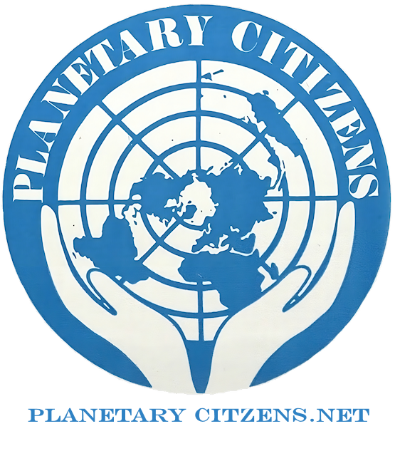 Planetary Citizens Kiss-Cut Sticker — Earth Care Logo Decal