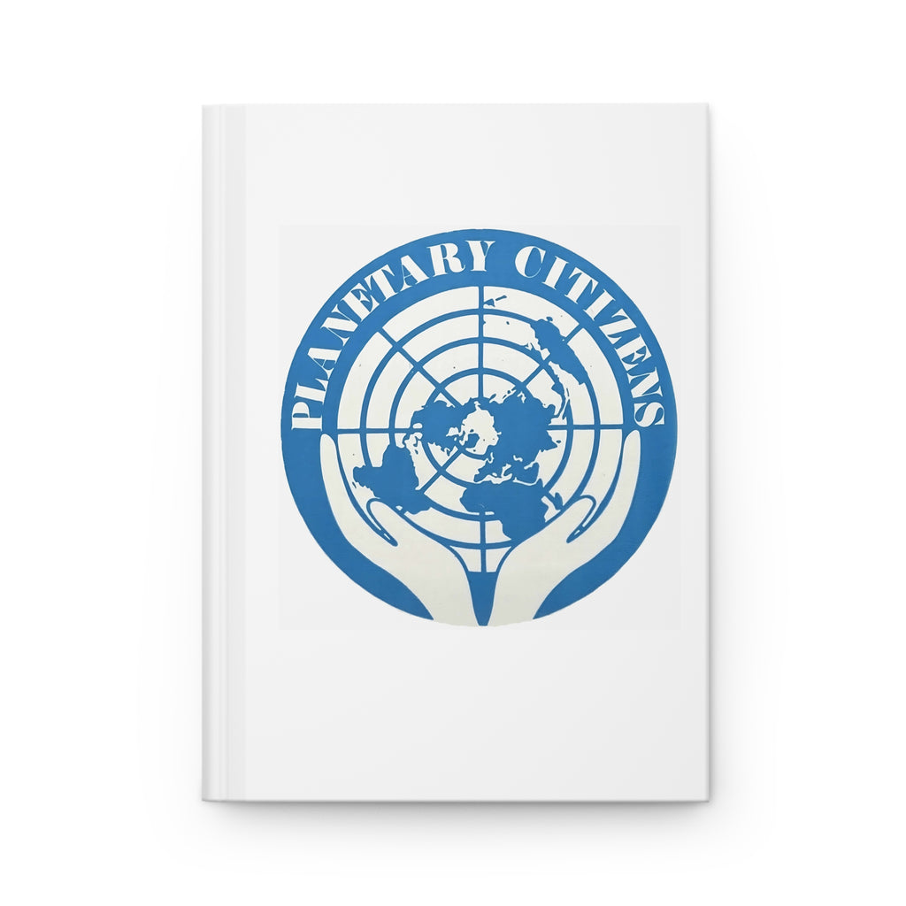 Planetary Citizens Hardcover Journal — Eco‑Unity World Map Notebook